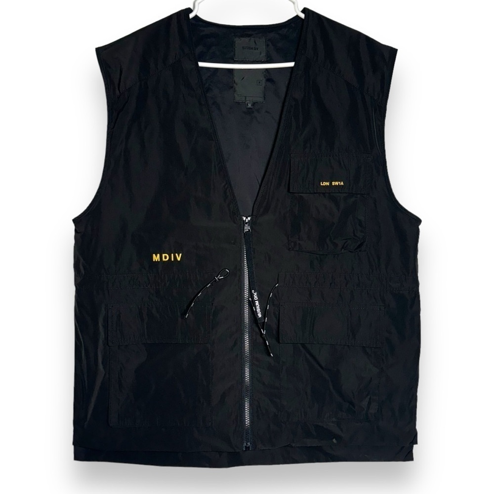 Museum Div Black Utility Vest | Techwear Streetwear | Multi Pocket